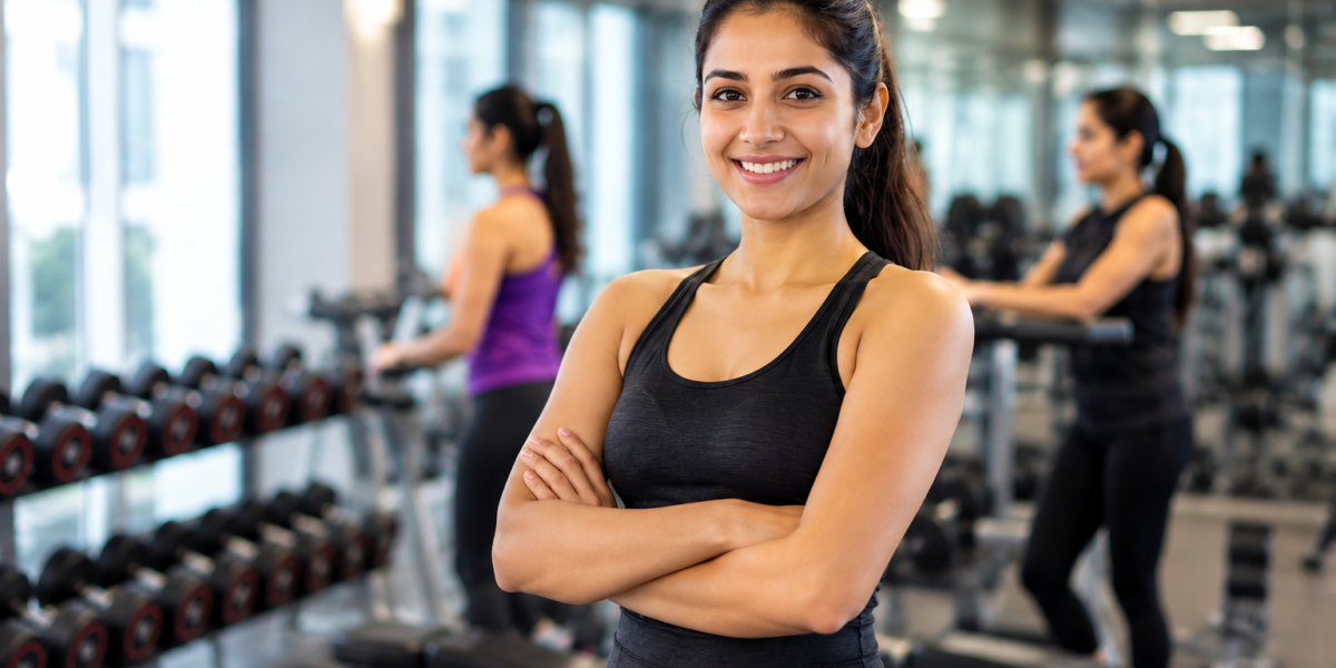 Top ladies gym in Thane featuring women working out in a modern fitness centre