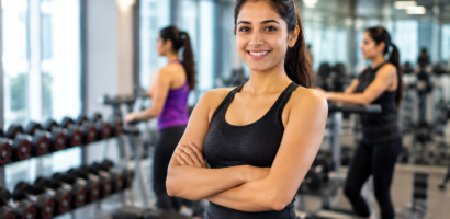 Top ladies gym in Thane featuring women working out in a modern fitness centre