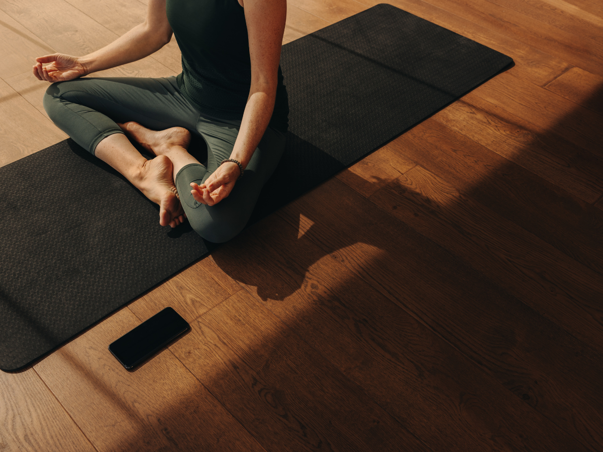 Beginner-friendly Hatha yoga session at Meera's Fitness Centre, Thane West