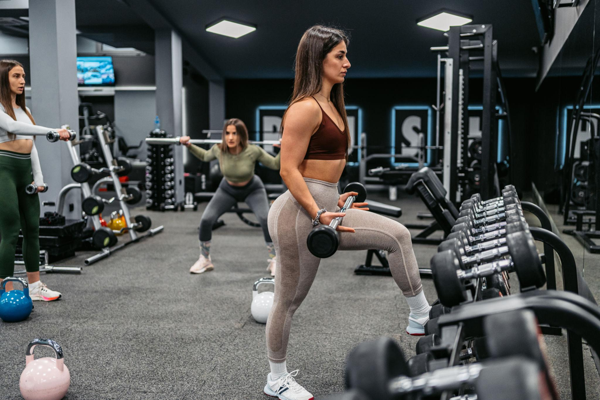 Women training together at Meera's Fitness Centre ladies gym in Thane